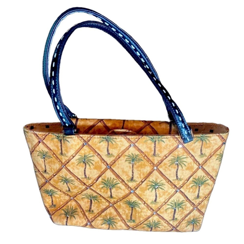 Palmetto purse with rhinestones